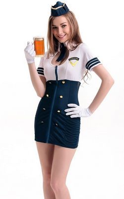 F66162 Wholesale Womens Stewardess Costume